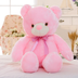 50cm Creative Light Up LED Teddy Bear Stuffed Animals Plush Toy Colorful Glowing   Christmas Gift for Kids Pillow