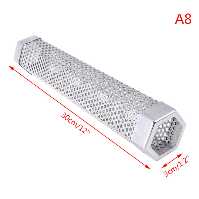 BBQ Stainless Steel  Perforated Mesh Smoker Tube