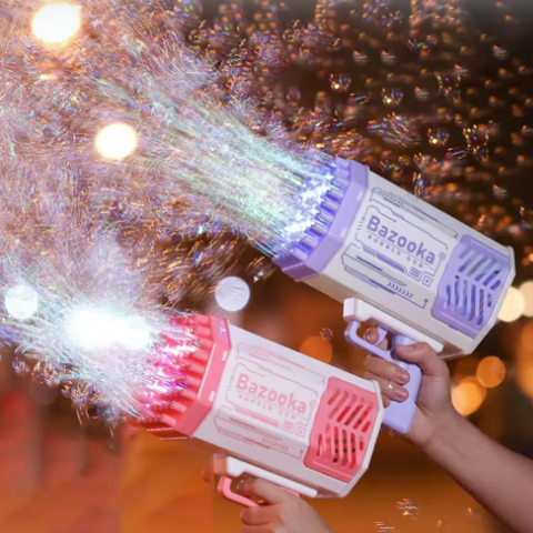 Bubble Machine with Light Rocket Launcher